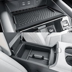 BIBIBO 2Pack for 2025 Murano Center Console Organizer 2025 Nissan Murano SV/SL/Platinum Console Armrest Tray +2025 Murano Wireless Charging Silicone Mat Murano 2025 Insert Organizer Nissan Murano 2025