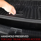 Cargo Mat with Backrest Mats for 2020-2025 Kia Telluride 7/8 Passenger Car Mats Accessories, All Weather TPE Interior Protectors Cargo Liner Trunk Mat(Cargo Mat with Backrest Mats)