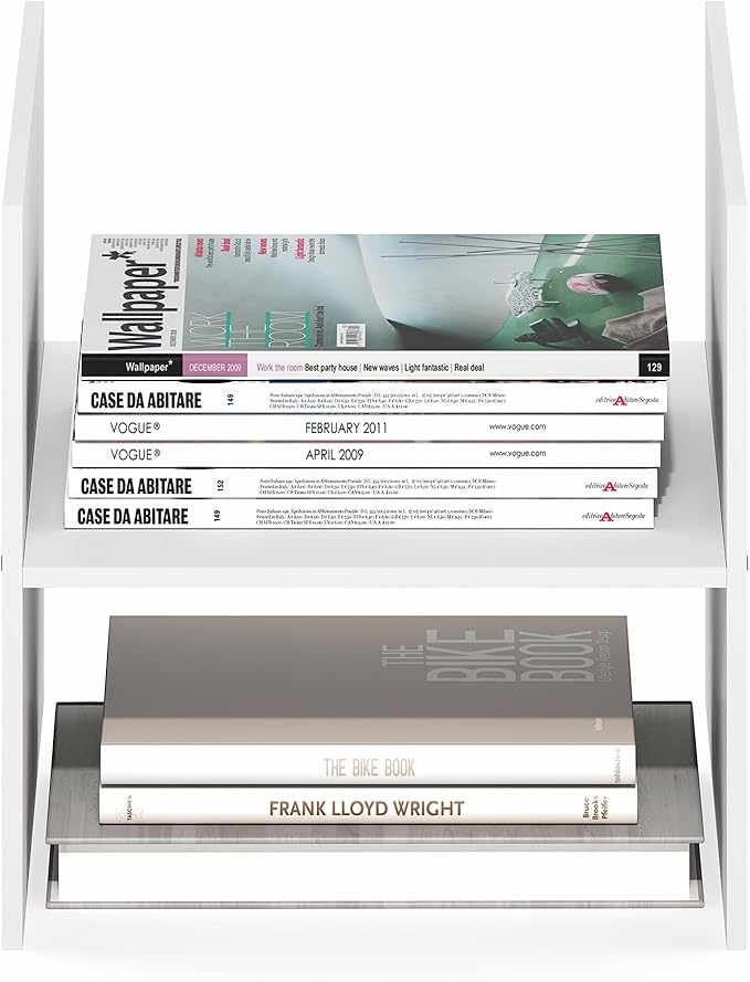 Furinno Cubicle Cube Insert, H-Shelf Cube Organizer, 2-Tier Shelf Accessory, Fits into Furinno Triple Thick Cubes, IKEA Kalla