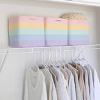 NaturalCozy Storage Cubes 11 Inch Cotton Rope Woven Baskets for Organizing, 3-Pack | Cube Storage Bin | Square Storage Basket
