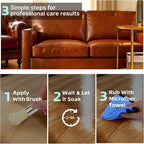 Leather Cleaner and Conditioner, Premium Wooden & Leather Furniture Repair Salve, Polisher & Moisturizer, Restores & Protects