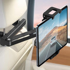 Car Headrest Tablet Holder - [Zinc Alloy Lockable Arm][Foldable Clip] Universal Car Tablet Mount Backseat, Car Accessories for Kids, for iPad Pro, Air, Mini, Galaxy, Fire HD, 4.7-13" Tablets