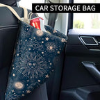 Car Trash Can, Cute Car Trash Bag, Hanging Car Organizer and Storage Bag, Trash Bin for Car Accessories, Vehicle, Travelling, Camping Cute Universe