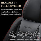 Coverado Car Seat Covers, Front Covers for Cars, Car Seat Cover Front Seats, Car Seat Protector Waterproof, Leather Cushion, 