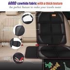 Bacgnyer Car Seat Protector, 2 Pack of Seat Protectors, Thickest Padded 600D Fabric Padding, Waterproof, Durable, Anti Slip B