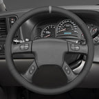 MEWANT Steering Wheel Cover for Chevy Silverado 1500/2500 / 3500 2003-2006 / Silverado 1500 2500HD 3500 Classic/Trailblazer Hand-Stitched Microfiber Leather Steering Wheel Wrap
