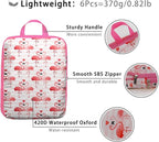 6 Pcs Compression Packing Cubes, Packing Cubes for Travel, Waterproof Luggage Organizer Bags Set, Cute Packaging Cubes for Wo