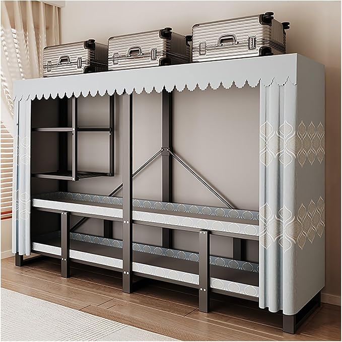 Foldable Closet Wardrobe For Hanging, Portable Closet Steel Simple Wardrobe Storage, Covered Clothes Rack, Metal Clothing Gar