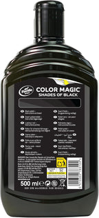 Turtle Wax 52708 Color Magic Car Paintwork Polish Restores Colour & Shine Black 500ml