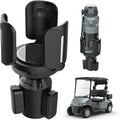 Universal Golf Cart Cup Holder Expander, Adjustable Base & Holder for 1lb Tank, Various Sized Water Bottles & Tumblers, Compa
