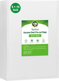Syntus Vacuum Sealer Bags for Food, 100 Count Pint 6" x 10" Commercial Grade PreCut Bag, BPA Free Food Vac Bags for Storage, 