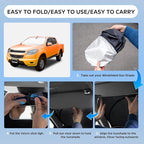 Sun Shade Sunshade for Chevy Chevrolet Colorado 2015-2022 Windshield Cover, 4-Layers Sun Shield 250T Silver Sun Visor Foldable Window Shade Blocks UV Rays Car Accessories
