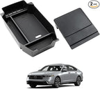 ELECFRESH 2PCS Center Console Organizer Tray for 2026 2023-2025 Honda Accord Accessories, Glove Storage Box wiht Aremrest Hidden Storage Box for Honda Accord