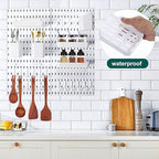 Wall Mount Peg Board Organizer 45pcs Kit, 4 Panels and 41 Accessories Pegboard Wall Organizer with Hooks, Bins, Shelves, DIY 