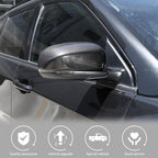 Jimen Compatible with Jeep Cherokee 2014-2023 / Jeep Compass 2017-2023, Side Door Rearview Mirror Cover Trim (Carbon Fiber)