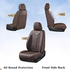 Coverado Car Seat Covers Full Set, Car Seat Protectors Leather Seat Covers for Cars, Automotive Seat Covers Car Accessories U