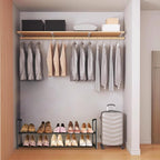 Shoe Rack - Metal Shoe Rack Organizer - Stackable Shoe Storage Shelf for Entryway, Closet, Bathroom 30cm(D) x 92cm(W) x 55cm(