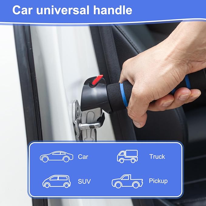 2 Packs 3 in 1 Car Handle Assist,Car Door Handle for Elderly,Support Handle Multifunction Door Latch for Seniors and Handicap