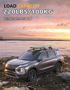 Tuyoung Lockable 220lb Roof Rack Cross Bars Compatible with Mitsubishi Outlander 2022-2026 & Outlander PHEV 2023-2026 (Not for Outlander Sport), Lockable Aluminum Black Crossbar Luggage Rooftop