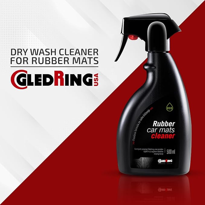 Gledring Rubber Car Mats Dry Wash Cleaner - Rubber Floor Mat Cleaner, Enviornment Friendly, Water Based, No Smell, does not M