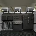Car Trunk Organizer with Multiple Storage Compartments, Mesh Pockets, Black