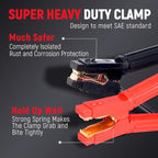 TOPDC 0 Gauge 30 Feet Jumper Cables with Quick Connect Plug for Car, SUV and Trucks Battery, Heavy Duty Automotive Booster Cables for Jump Starting Dead or Weak Batteries with Carry Bag