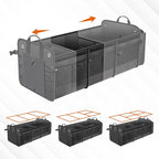 Car Trunk Organizer with Lid & Removable Leakproof Cooler Bag,Foldable Cover,Large Trunk Organizers,Multi-Compartment Collap
