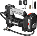 EWORK 150 PSI Tire Inflator Portable Air Compressor with 20V 2.0Ah Battery, Inflates in 3 Minutes (195/60 R16), Auto Shut-Off, Digital Pressure Gauge Air Pump for Car Tires, Motorcycle, Bike