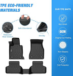 Nilight TPE Floor Mats for BMW 5 Series G30 520i 530e 530i 535i 540i 540d 550i 2017 2018 2019 2020 2021 2022 2023, All Weather Custom Fit Heavy Duty Floor Liners