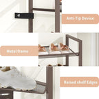 Tall Narrow Shoe Rack, 8 Tier Stackable Shoe Stand for 16-20 Pairs, Heavy Duty Shoe Organizer for Small Space Closet Bedroom,