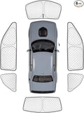 KMF 6pcs Thicken Full Sun Shades for Dodge Challenger 2015-2023 Accessories,Car Window Covers Sunshade for Windshield Side Rear, UV Block Visor Privacy for Car Camping with Storage Bag