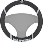 FANMATS NFL Unisex-Adult Embroidered Steering Wheel Cover