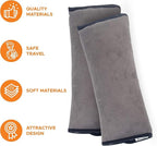 Boxiki Travel Car Seat Belt Pillows for Kids (Set of 2) Adjustable Vehicle Seat Belt Cushion for Children. Perfect for Road Trips
