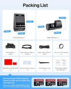 VIOFO A229 Ultra 2CH Dual 4K Dash Cam Front and Rear, Dual STARVIS 2 IMX678 Sensors & 2-Channel 4K HDR, Faster 5GHz Wi-Fi & P