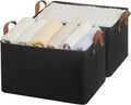 StorageWorks Storage Bins, Fabric Storage Bins for Shelves, Large Storage Baskets with Metal Frame, Closet Baskets and Bins w