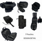 8 Pack Tactical Molle Car Seat Back Organizer Vehicle Panel with 7 Detachable Molle Pouch for Car Truck Ford Jeep Vehicle Automotive Organizer For Man Combined On Demand (7 Pouches)