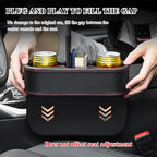 DXNQ Car Cup Holder Gap Filler Organizer, Multifunctional Auto Front Console Gap Filler with Cup Holder, Leather Extra Cup Ho