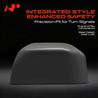A-Premium Driver Side Rearview Mirror Cover Cap - Compatible with Ford F-150 F150 2015-2020 - Smooth Black