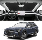 Custom Fit Windshield Sun Shade for Subaru Outback 2020-2025, Blocks UV & Heat, Front Window Sunshade Accessories, Easy Fold & Store Keep Your Car Cooler