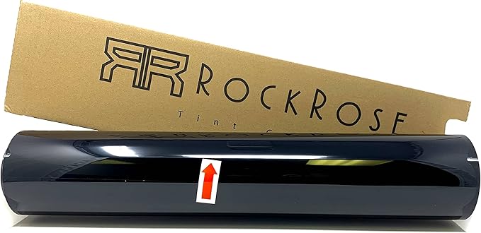RockRose 1% Premium Carbon Car Window Tint Film 36 in x 15FT 2PLY Charcoal Privacy Film UV, Heat Blocking Tint for Car or Home Adhesive Film Easy Shrink, Plotter Friendly Pro Grade
