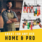 12" Heavy-Duty Magnetic Tool Holders (4 Pack - 48" Total) - Extremely Powerful Magnetic Pull Force to Hold Heavy Tools (Upgra