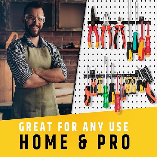 12" Heavy-Duty Magnetic Tool Holders (4 Pack - 48" Total) - Extremely Powerful Magnetic Pull Force to Hold Heavy Tools (Upgra
