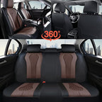 Coverado Car Seat Covers, Seat Covers Full Set, Coffee Car Seat Cover, Auto Seat Covers Front Seats Rear Seat Cover, Luxury C