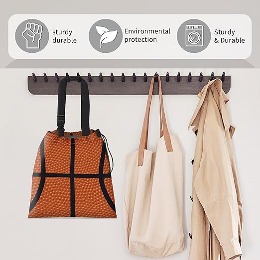 Car Trash Bag Large Hanging Can for Back of Seat, Cute Waterproof Car Garbage Bag for Vehicle, Travelling, Outdoor Basketball Skin Pattern