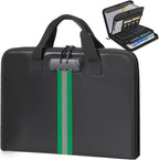 Accordion File Organizer with Combination Lock,Fireproof Expanding File Folder with Multi Pockets,13 Pockets Document Organiz