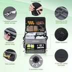 Golf Trunk Organizer, Waterproof Car Golf Locker with Separate Ventilated Compartment for 2 Pair Shoes, Golf Storage for Balls, Tees
