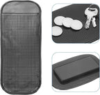 HARFINGTON 5pcs Car Dashboard Anti-Slip Mat 8" x 3" Universal Sticky Dash Pad Washable Reusable Car Non-Slip Mats for Phone K