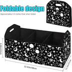 Moon Star 50L Waterproof Polyester Trunk Organizer Car Storage MultiCompartment Large Capacity Poket