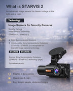 3 Channel 4K Dash Cam with STARVIS 2 Sensor, Free 128GB Card and WiFi 6 up to 20MB/s, Dash Camera for Cars with Front Rear In