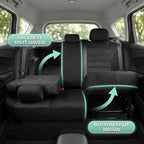 FH Group Automotive Car Seat Covers Full Set Premium 3D Air Mesh Front Seat Covers, Airbag Compatible & Split Bench Cover Uni